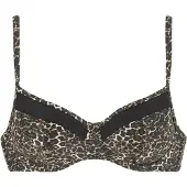 LASCANA Top de bikini marrón / negro