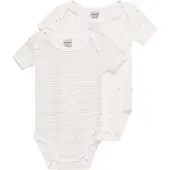 Schiesser Pijama entero/body ' Original Classics ' gris / blanco