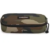 Eastpak Estuche 'Oval Single' navy / marrón / verde / caqui