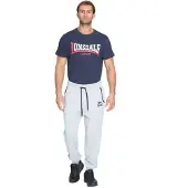 Lonsdale Pantalón gris moteado / negro