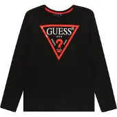 GUESS Camiseta rojo / negro / blanco