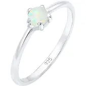 Elli Anillo plata / blanco perla