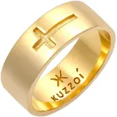 KUZZOI Anillo 'Kreuz' oro