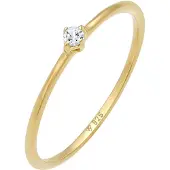 Elli PREMIUM Anillo oro / transparente
