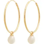 Glanzstücke Pendientes oro / blanco perla