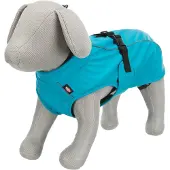 Trixie Abrigo impermeable para perros Vimy, reflectante, cómodo, ajustable, color turquesa, talla XS
