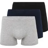 Schiesser Calzoncillo boxer navy / gris moteado / negro