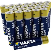 Varta Longlife AAA / MN2400 / LR03 Pilas alcalinas 24 unidades
