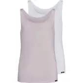 Skiny Camiseta térmica rosa / blanco