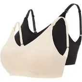 Mamalicious Sujetador de lactancia 'MLIlja' beige claro / negro