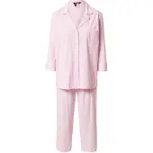 Ralph Lauren Pijama rosa claro / blanco
