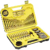 DeWalt Conjunto de accesorios de 100 piezas en maletín