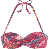 s.Oliver Top de bikini azul / verde oscuro / rosa