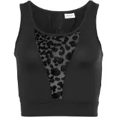 LASCANA Top deportivo negro