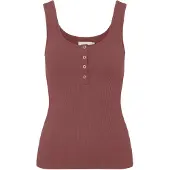 Pieces Top 'PCKitte' marrón castaño