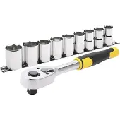Stanley Juego De Trinquetes 1/2'' + Vasos 13-24mm