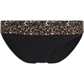 LASCANA Braga de bikini marrón / amarillo / negro