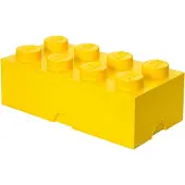 LEGO Ladrillo de almacenamiento de 8 espigas (amarillo)