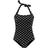 LASCANA Traje de baño negro / blanco