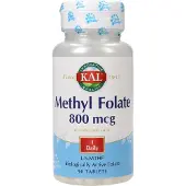 Kal Comprimidos Methyl Folate 800mcg Vitamins 90 Unidades