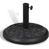 vidaXL Base redonda para sombrilla, soporte para sombrilla