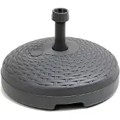 Ipae Pro Garden Base para sombrilla IPAE Progarden, 20 litros, color negro, fabricada en polipropileno (58 x 15 cm)