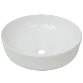 vidaXL Lavabo redondo de cerámica, blanco, 41,5 x 13,5 cm