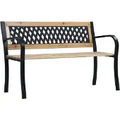 vidaXL Banco de jardín de 120 cm de madera