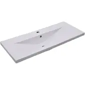vidaXL Lavabo de encastrar, 101x39,5x18,5 cm, cerámica, blanco