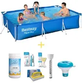 Bestway Steel Pro, rectangular, 300x201x66 cm, de 7 piezas, modelo S22298