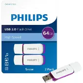 Philips Pendrive Snow Edition 64gb 2 Unidades