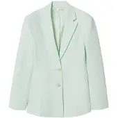 Mango Blazer 'Magnolia' verde pastel