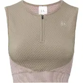 LASCANA Top deportivo caqui / rosa