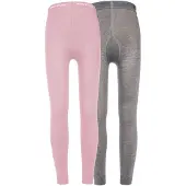 Ewers Leggings gris moteado / rosa / blanco