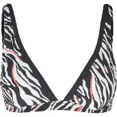 s.Oliver Top de bikini marrón rojizo / negro / blanco