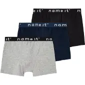 Name it Calzoncillo azul noche / gris moteado / negro / blanco