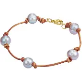Valero Pearls Pulsera gris