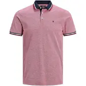 Jack & Jones Camiseta 'Paulos' navy / eosin / rojo / blanco