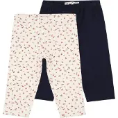 Minymo Leggings crema / azul noche / rojo / negro
