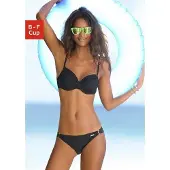 LASCANA Top de bikini negro