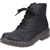 Rieker Botines con cordones negro