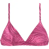 LASCANA Top de bikini deportivo rosa / burdeos / blanco