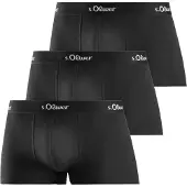 s.Oliver Calzoncillo boxer negro / blanco