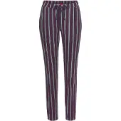 s.Oliver Pantalón de pijama marino / burdeos / blanco