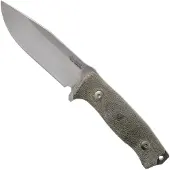 Lionsteel M5 Sleipner, Green Canvas Micarta cuchillo de supervivencia