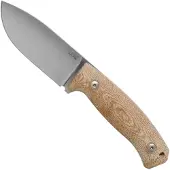 Lionsteel M2M CVN Natural Canvas Micarta cuchillo fijo