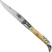 Laguiole Forge con sacacorchos 22121INB, punta de cuerno