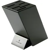 Victorinox Swiss Modern bloque de cuchillos, cuero negro, 7-7086-03