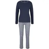 Tom Tailor Pijama navy / blanco