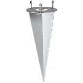 SLV Estaca de anclaje para farolas de jardín OVA, galvanizada, 228722
